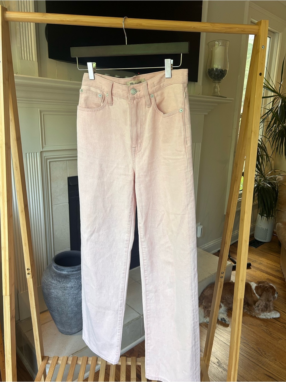 *can’t ship until 05/16* Madewell Soft Pink The Perfect Vintage Wide Leg Jean